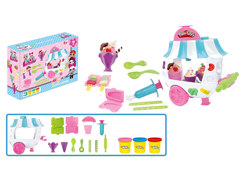 L.O.L. Surprise Color Clay Ice Cream Cart