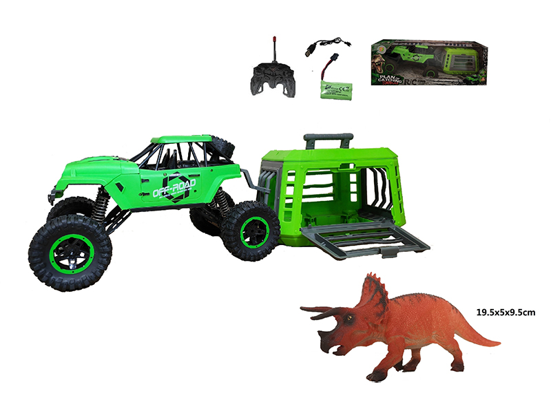 1:12 R/C Jeep+Cage+Triceratops