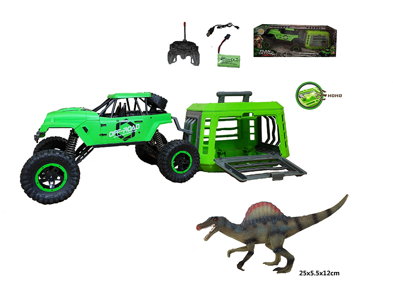 1:12 R/C Jeep+Cage+Spinosaurus