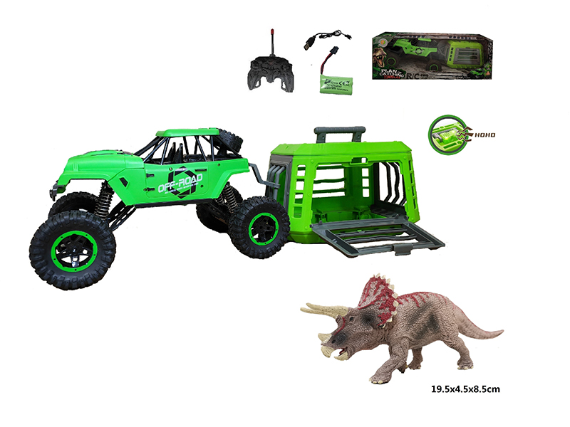 1:12 R/C Jeep+Cage+Triceratops