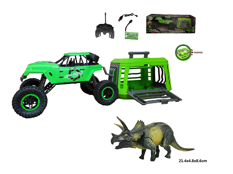 1:12 R/C Jeep+Cage+Triceratops