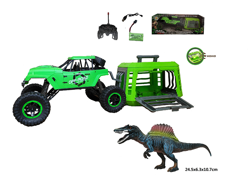 1:12 R/C Jeep+Cage+Spinosaurus