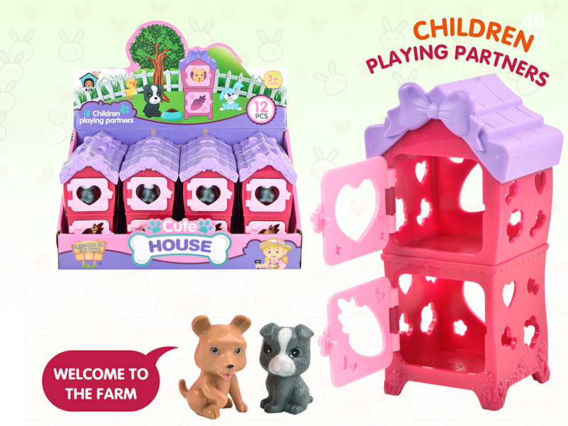 Pet House With Solid Pet(12PCS)