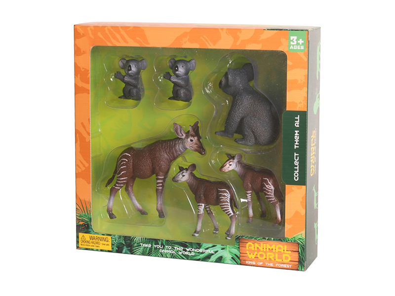 6PCS Hard Glue Animal