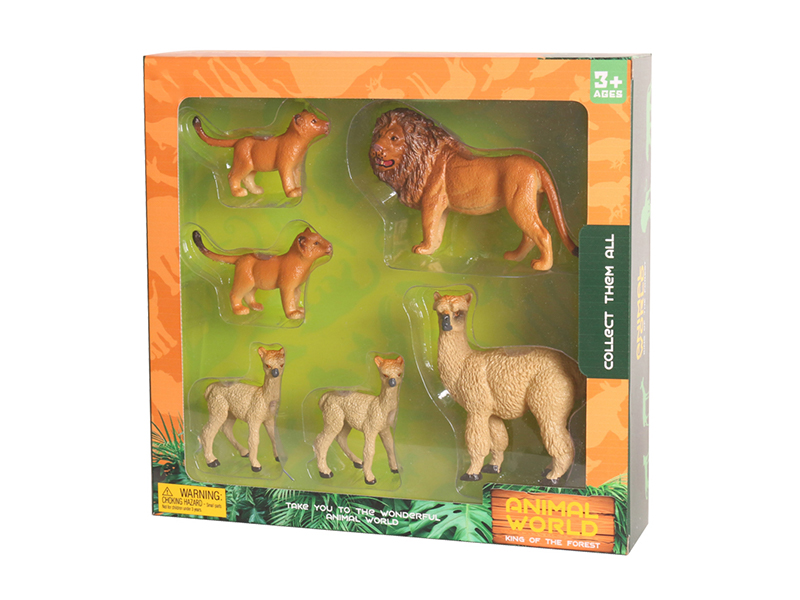 6PCS Hard Glue Animal