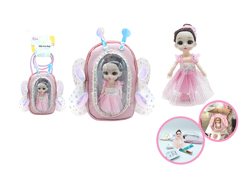 6 Inch Doll + Fashion Shoulder Bag