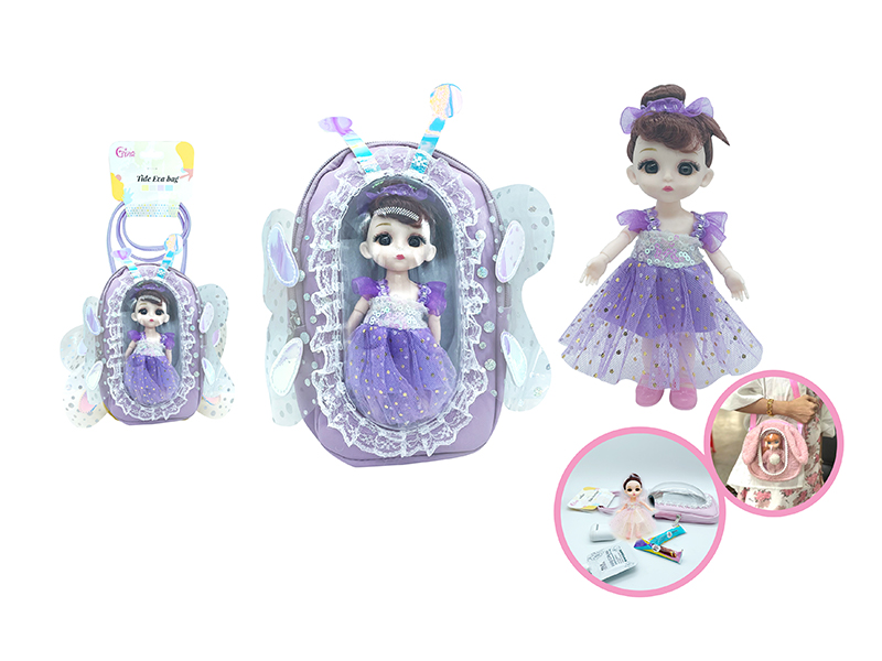 6 Inch Doll + Fashion Shoulder Bag