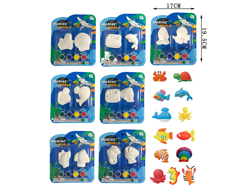 Plaster Coloured Drawing(Marine World)