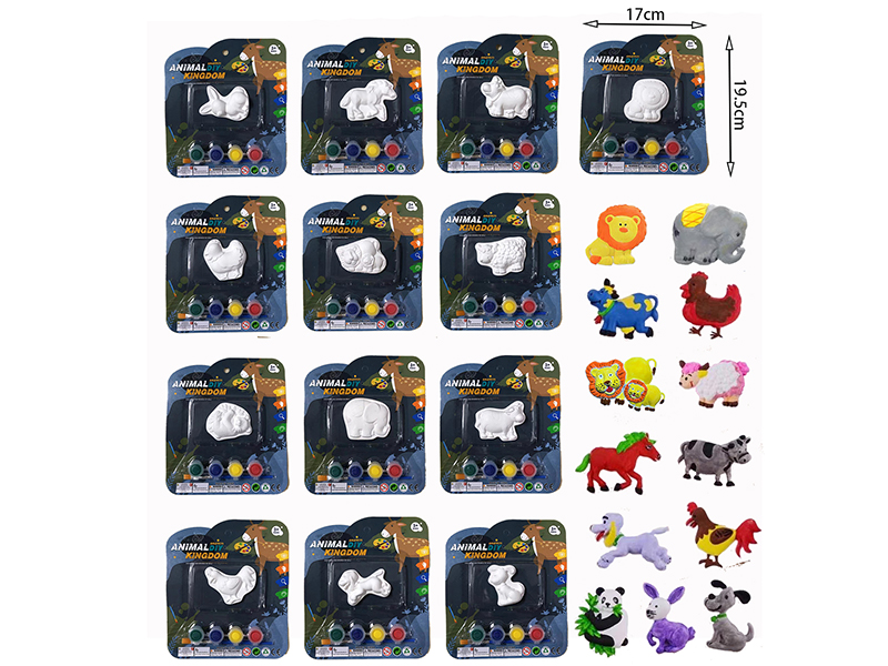 Plaster Coloured Drawing(Animal)