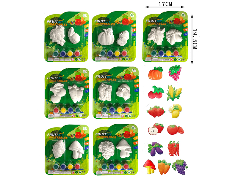 Plaster Coloured Drawing(Vegetable/Fruit)