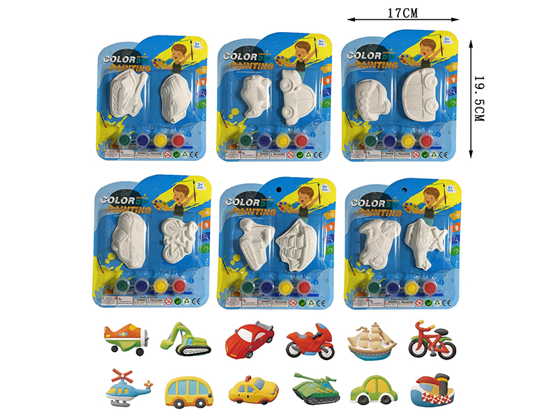 Plaster Coloured Drawing(Vehicle)