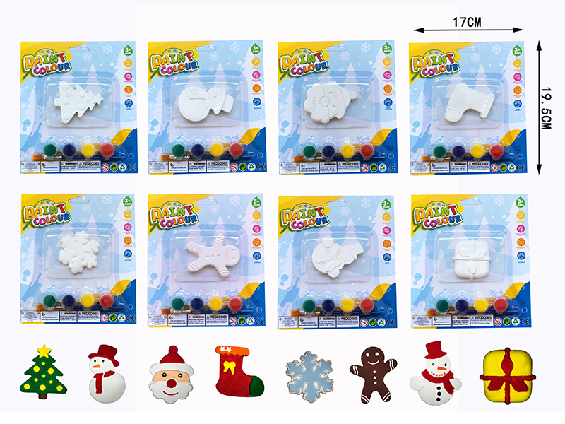 Plaster Coloured Drawing(Christmas)