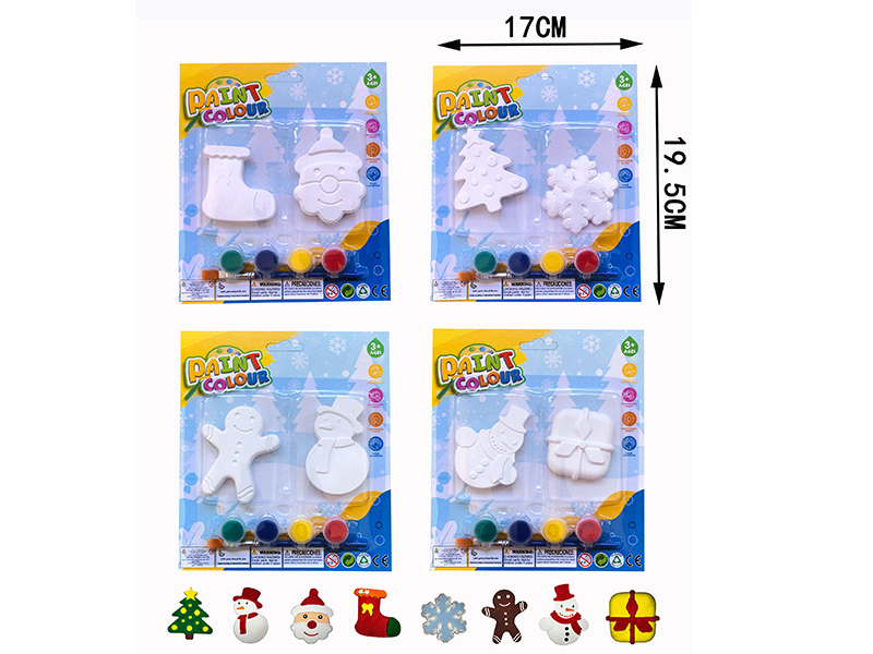 Plaster Coloured Drawing(Christmas)