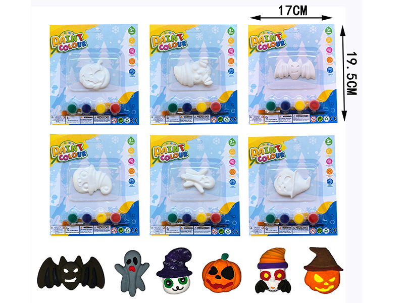 Plaster Coloured Drawing(Halloween)