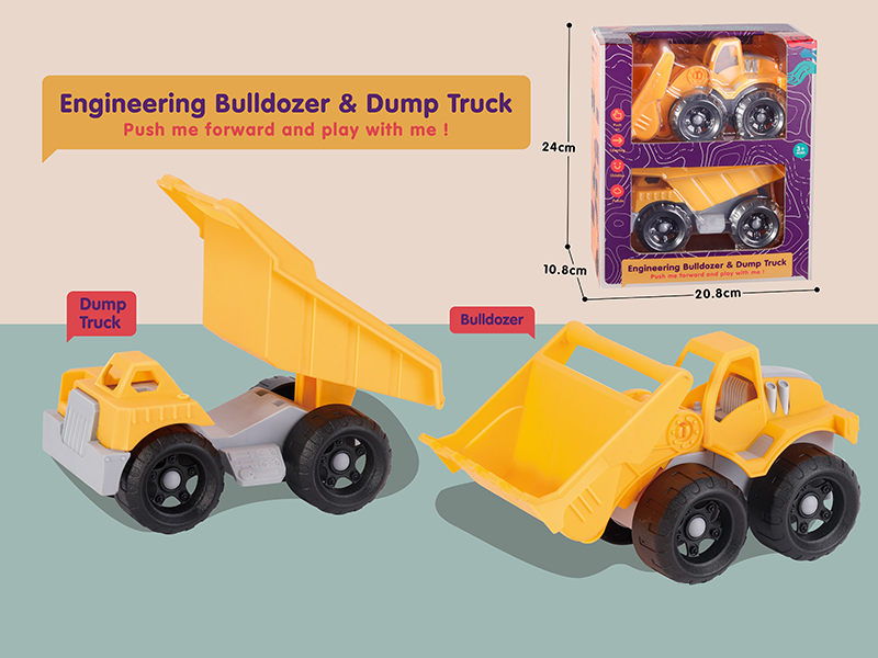 Slide Engineering Bulldozer & Dump Truck