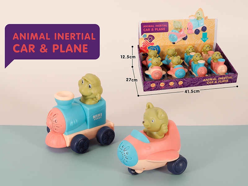 Animal Inertial Car & Plane 8pcs