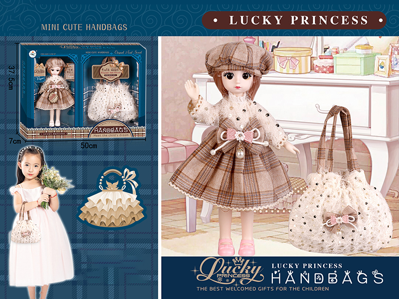 Doll With Princess Fashion Shoulder Bag