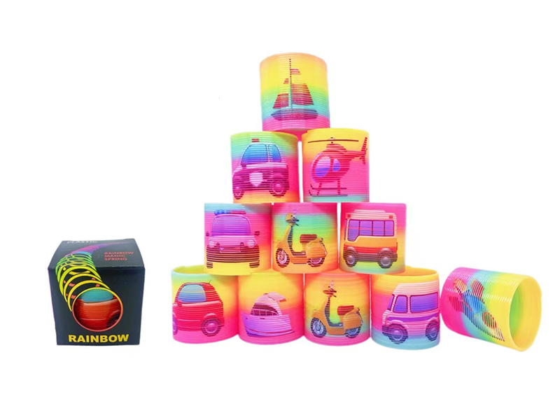 Rainbow Circle Of Vehicles