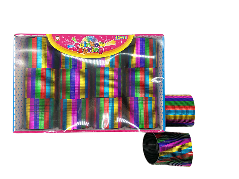 12PCS Striped Rainbow Circle