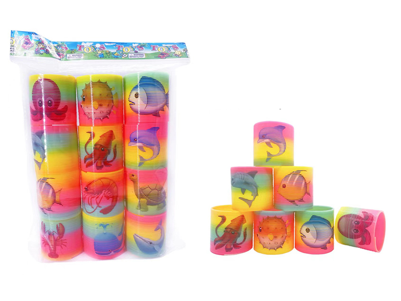 Rainbow Circle Of Marine Animals