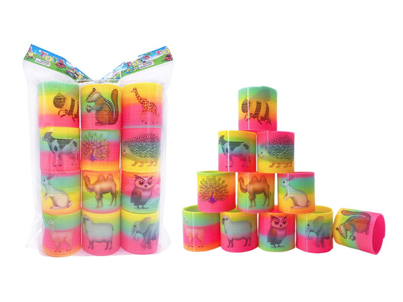 Rainbow Circle Of Animals