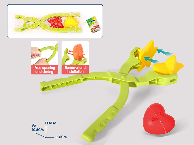 Pentagram & Heart-Shaped Snowball Clip