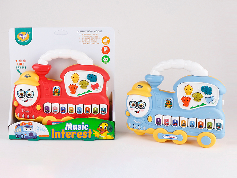 Cartoon Train Electronic Organ