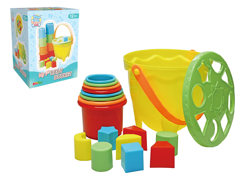 Shape Sorter Storage Barrel & Stacking Cup