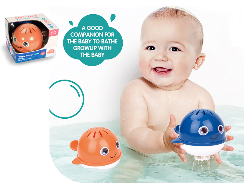Happy Bathing Whale Funny Bath Toy