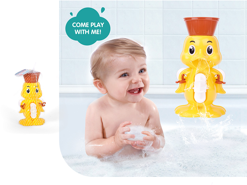 Happy Bathing Duck Funny Bath Toy