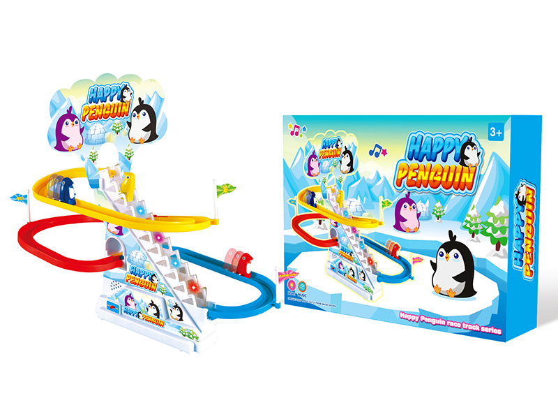 Happy Penguin B/O Track With Lights