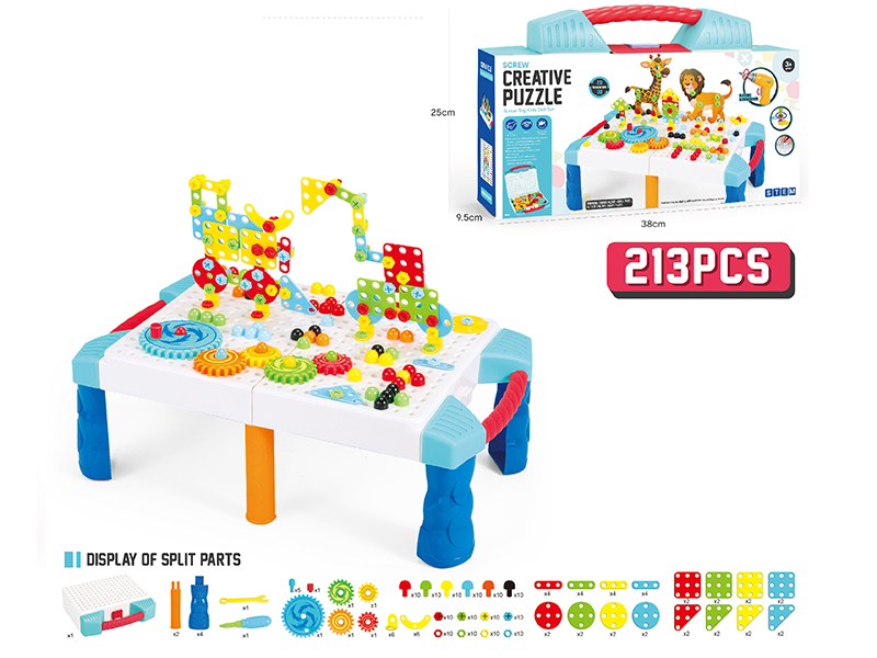 Screw Creative Puzzle Tool Set 213pcs