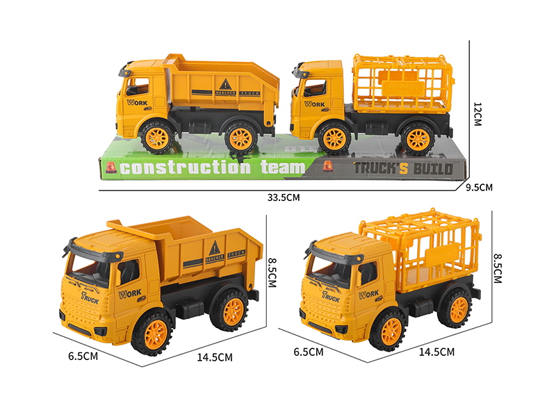 Engineering Friction Tipper+Friction Cage Car