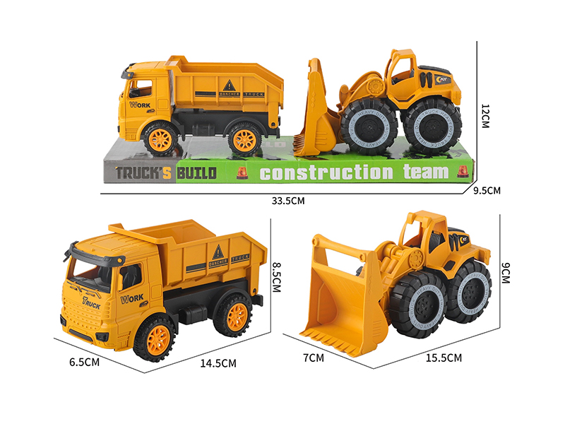 Engineering Friction Tipper+Slide Bulldozer