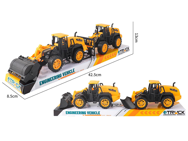 2PCS Friction Bulldozer