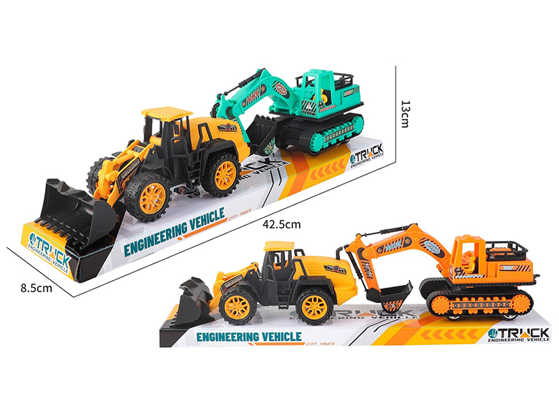 Friction Bulldozer+Friction Hook Locomotive