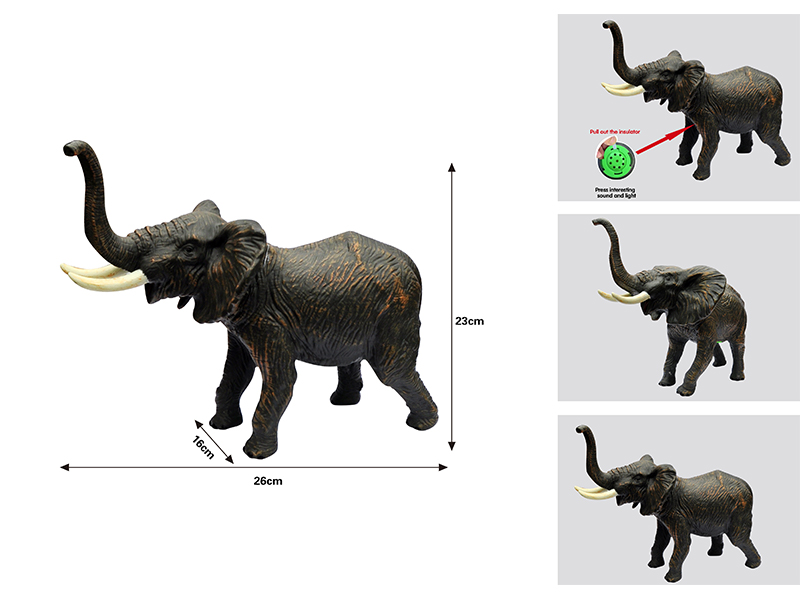 Simulated Elephant (With Ic Voice Vinyl Filled Cotton)