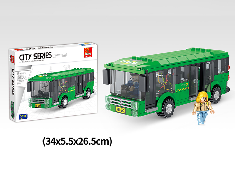 221PCS Bus Building Blocks