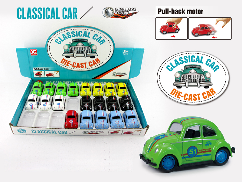 Pull Back Alloy Vintage Car(Jet Printing)(24PCS)