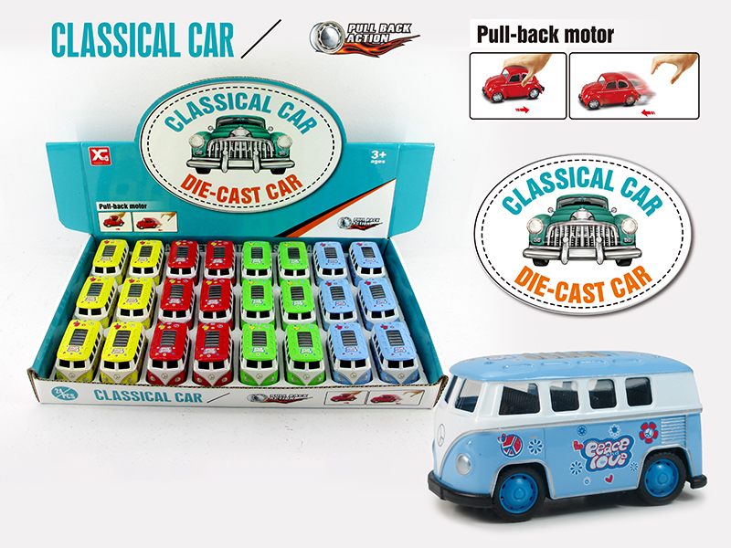 Pull Back Alloy Bus(Jet Printing)(24PCS)