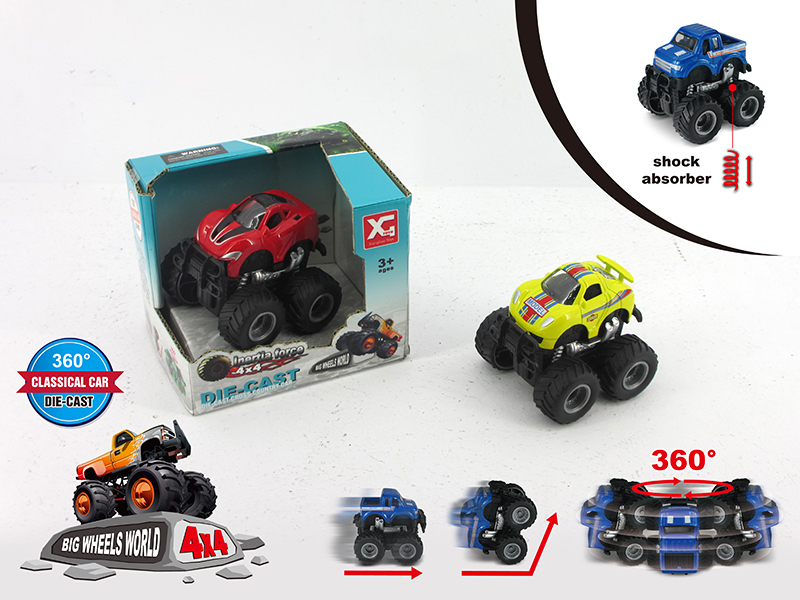 4WD Friction Cross Country Alloy Car With Shock Absorbers