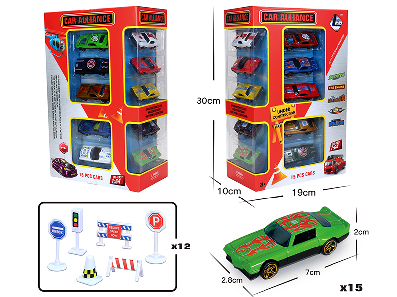 1:64 Alloy Slide Vintage Car Set