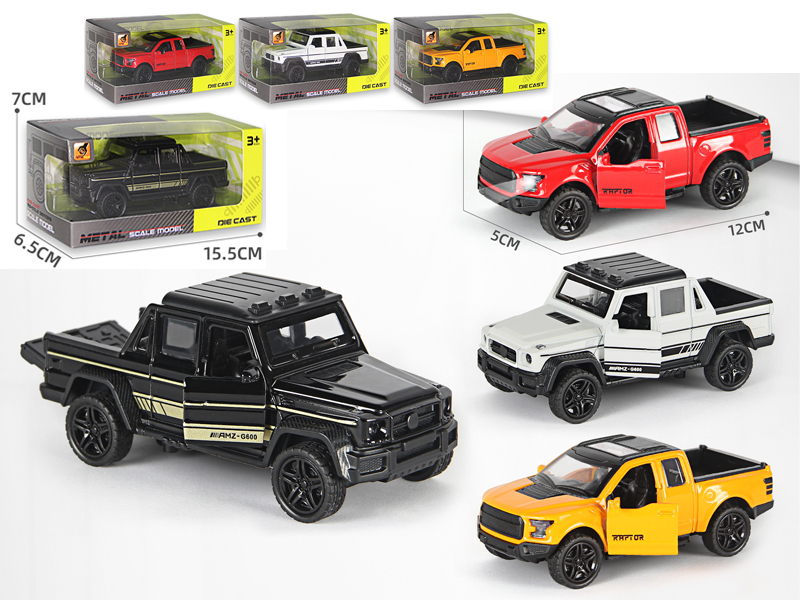 1:36 Alloy Pull Back Three-Door Pickup