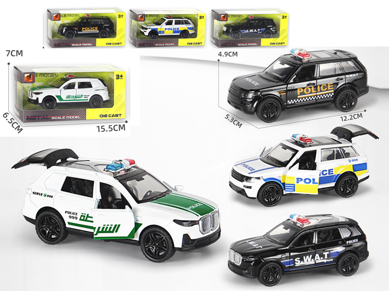 1:36 Alloy Pull Back Three-Door Off-Road Vehicle