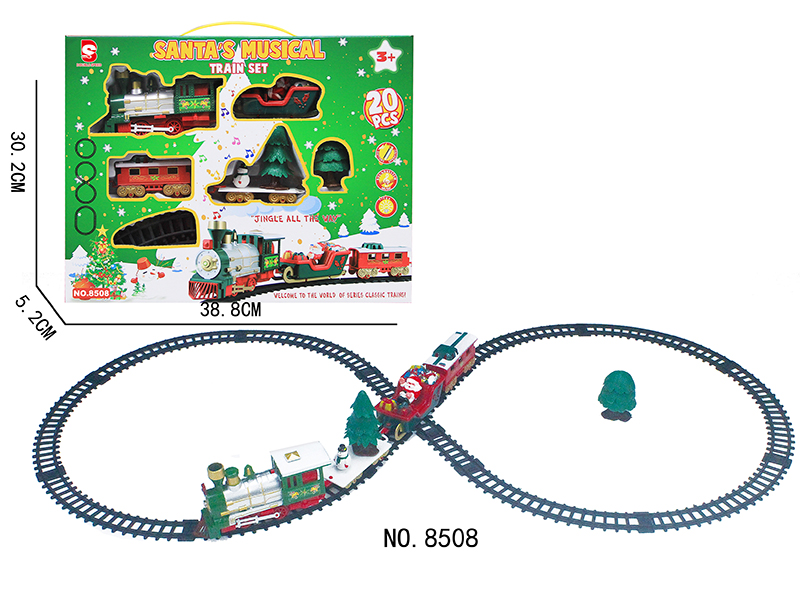 B/O Christmas Train Track(Light &Music)20pcs