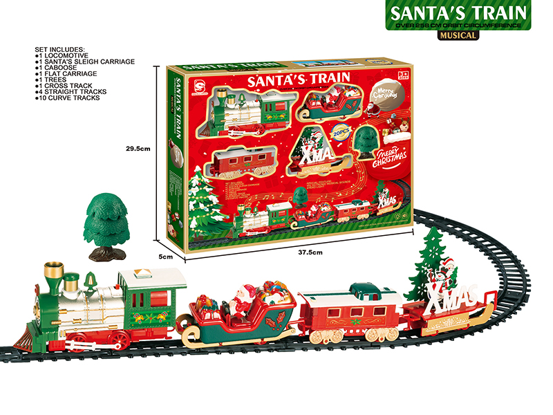 B/O Christmas Train Track(Light &Music)20pcs