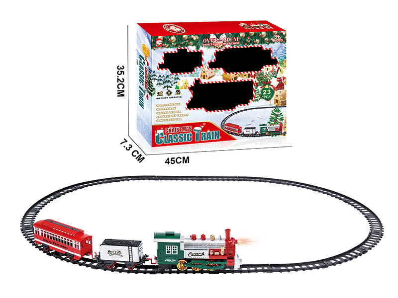 B/O Train Track(Light &Music)14pcs