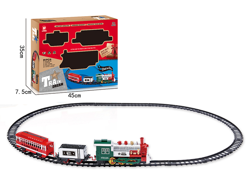 B/O Train Track(Light &Music)13pcs