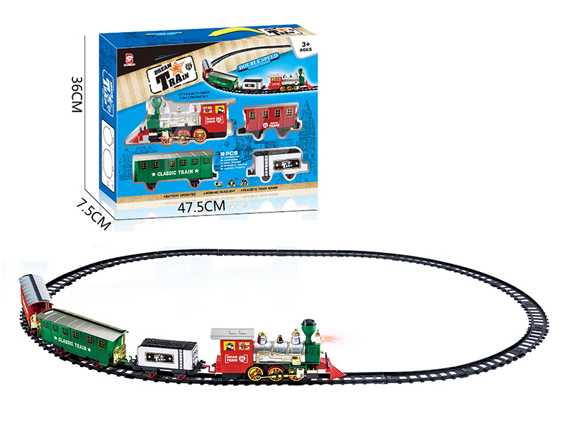 B/O Train Track(Light &Music)16pcs