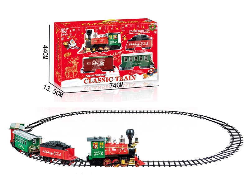 B/O Christmas Train Track(Light &Music)24pcs